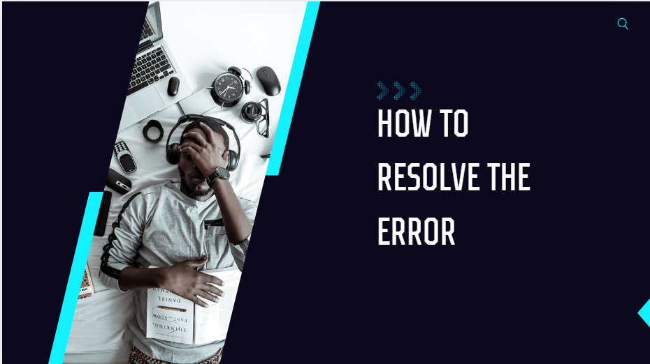 How to resolve the error